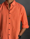 Inforce Orange and white checks