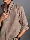 Inforce Brown and white checks shirts