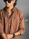 RL Brown Plain Shirt
