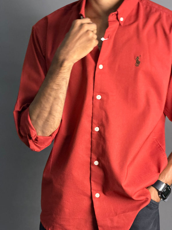 MSW Plain Brick Red Shirts