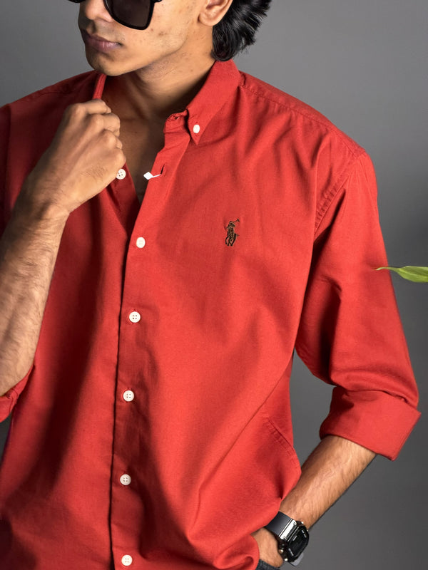 MSW Plain Brick Red Shirts