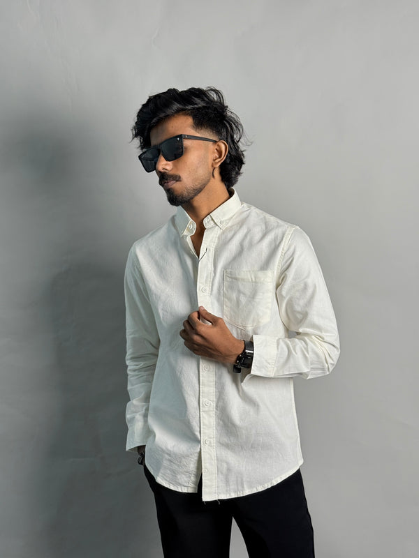 OFF White Plain Shirt
