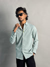 EMBROIDERY SHIRT [ LIGHT PISTA ]