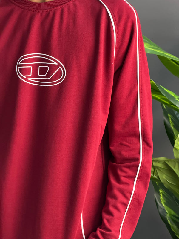 Full Sleeve Maroon Cotton T-Shirts