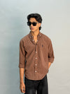 Premium Checks Shirt [BROWN]