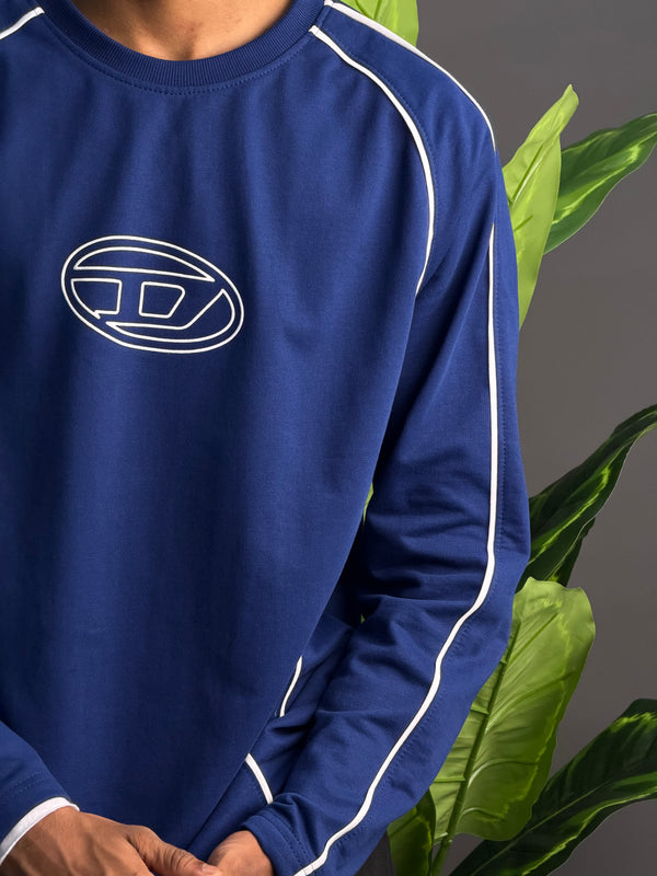 Full Sleeve Navy Blue Cotton T-Shirs