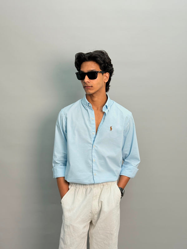PLAIN SHIRT [ SKY BLUE ]