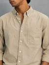 Full Sleeve Linen Shirt – Beige