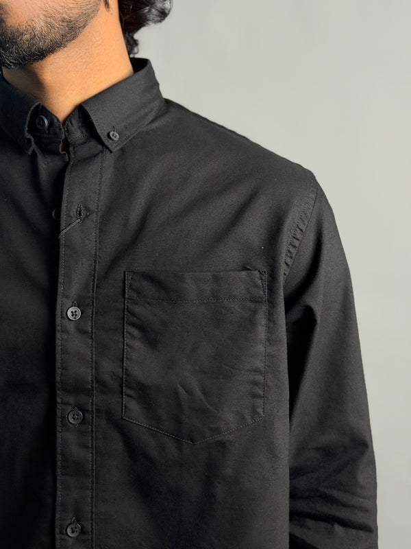 PLAIN SHIRT [ BLACK ]