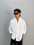 PLAIN LINEN SHIRT [WHITE]