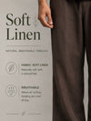 IMP LINEN PANTS [BROWN]
