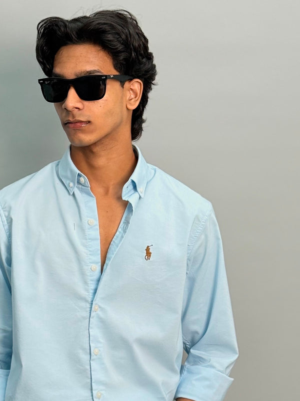 PLAIN SHIRT [ SKY BLUE ]