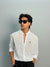 PLAIN LINEN SHIRT [WHITE]