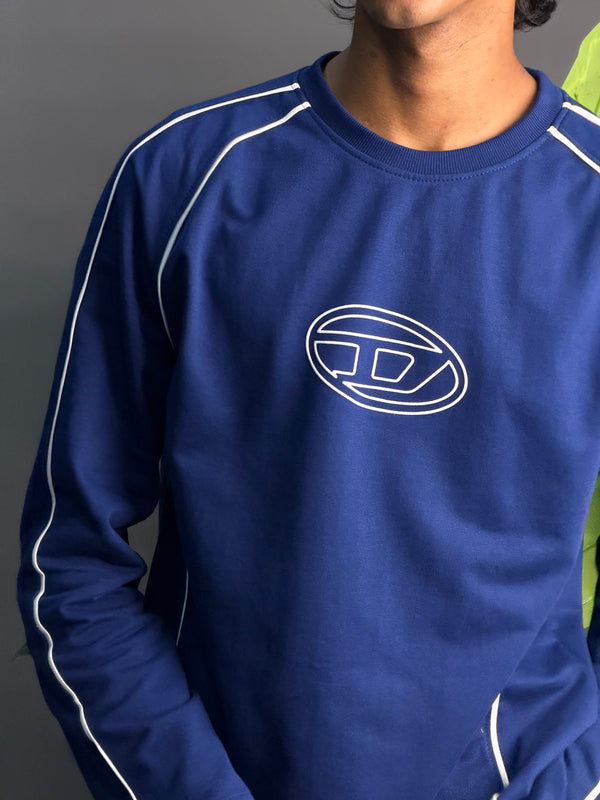 Full Sleeve Navy Blue Cotton T-Shirs