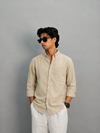 Full Sleeve Linen Shirt – Beige