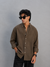 LINEN SHIRT [ BROWN ]