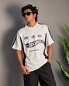 White Hot Wheels Five-Sleeve T-Shirt