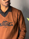 Full Sleeve Streetwear T-shirt [BROWN]