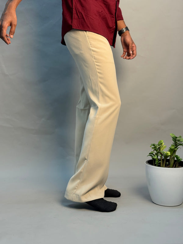 ARMANI BOOTCUT PANTS [BEIGE]