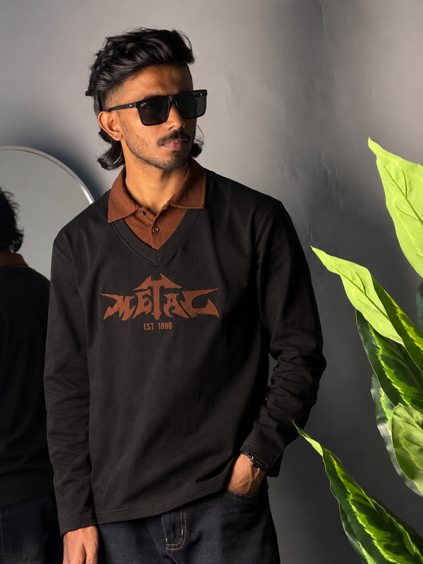 Full Sleeve Streetwear T-shirt [BLACK]