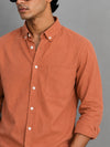 Full Sleeve Linen Shirt – Orange