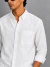 Full Sleeve Linen Shirt – White
