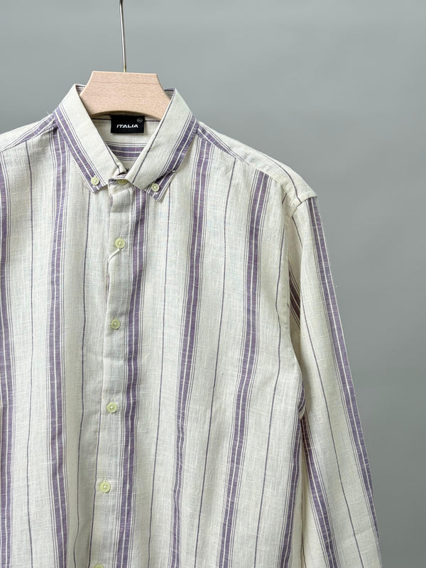 Premium Linen Stripe Shirt
