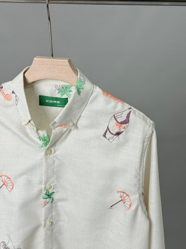 Full sleeve Embroidery shirt