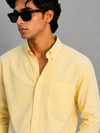 Full Sleeve Linen Shirt – Light Yellow