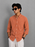 Full Sleeve Linen Shirt – Orange