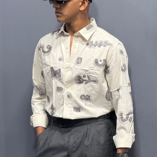 Full Sleeve Printed Shirt (M,XL)