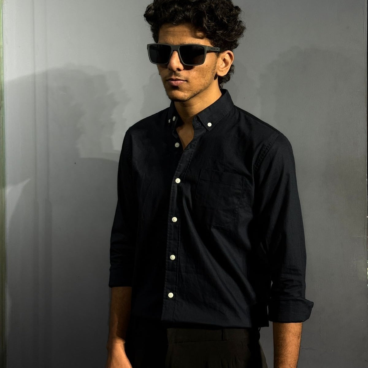 Full Sleeve Navy Blue Shirt (S ,M,L,XL)