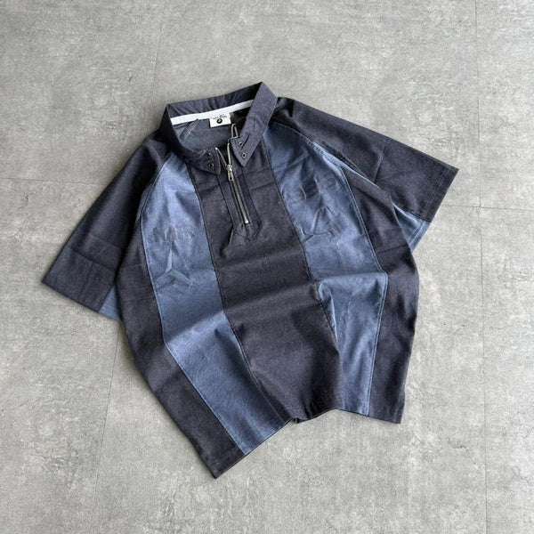 Denim Collar Five Sleeve