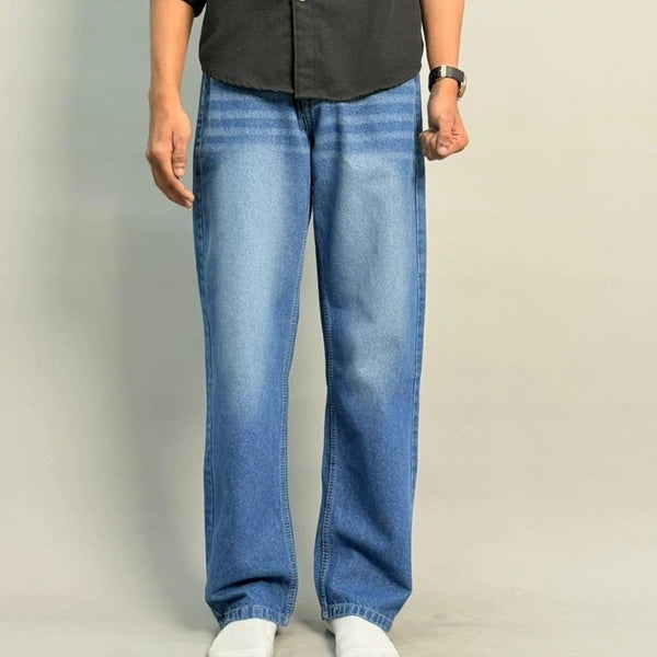 Spray shade Baggy fit jeans