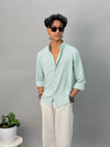 WRINKLED FREE SHIRT MINT GREEN