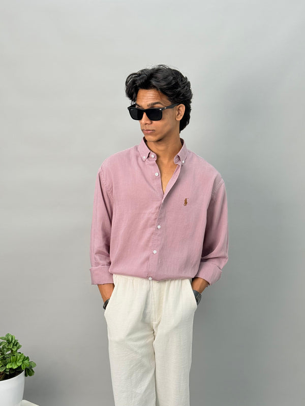 IMP LINEN SHIRTS ONION PINK