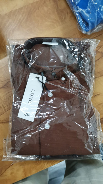 WRINKLE FREE SHIRTS - BROWN