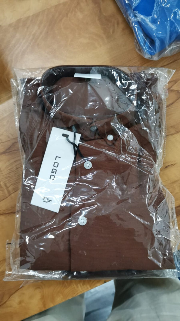 WRINKLE FREE SHIRTS - BROWN