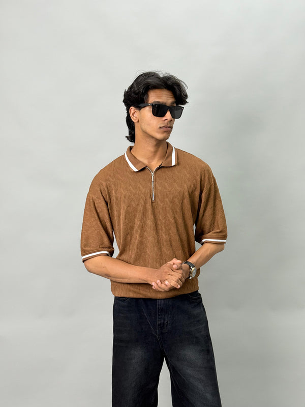 IMP COLLAR FIVE SLEEVE BROWN