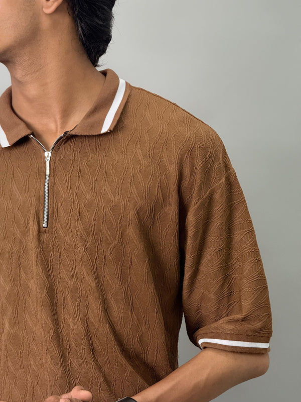 IMP COLLAR FIVE SLEEVE BROWN