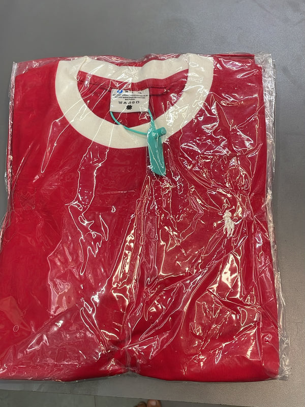 Ringer Half Sleeve T-Shirt [RED]