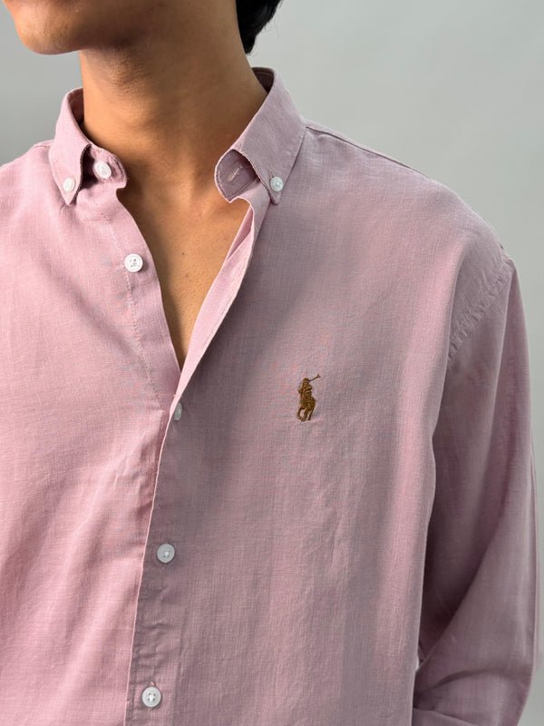 IMP LINEN SHIRTS ONION PINK