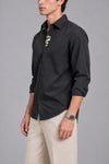 Black Premium Embroidery Shirt
