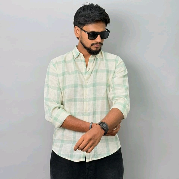 LINEN CHECKS SHIRT