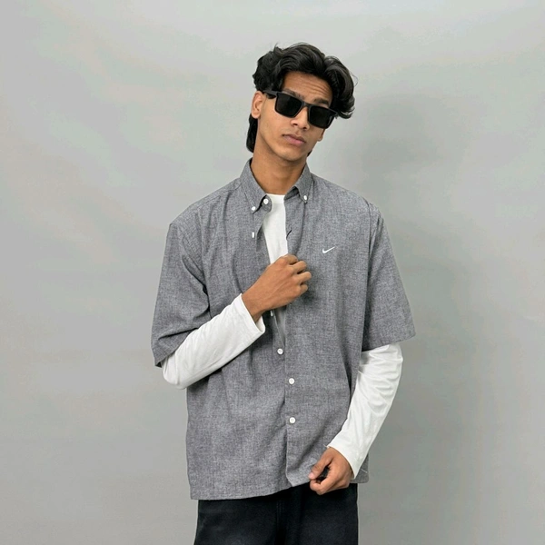 LINEN EMBROIDERY SHIRT