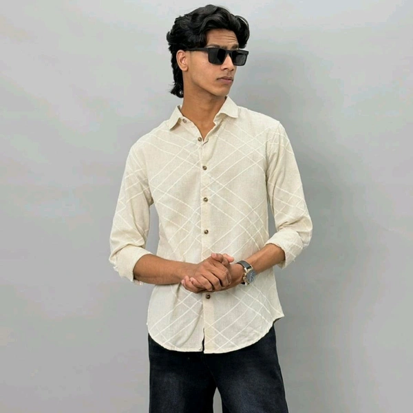 LINEN EMBROIDERY SHIRT