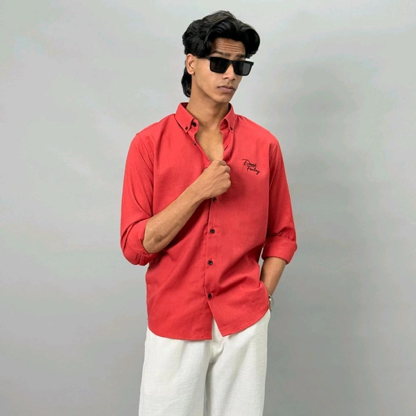 LINEN EMBROIDERY SHIRT