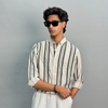Premium Linen Stripe Shirt