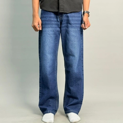 Spray shade Baggy fit jeans