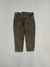 Brown-Sepia Acid-Wash Baggy Fit Jeans